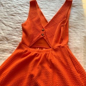 MaEVe orange dress (Anthropologie)